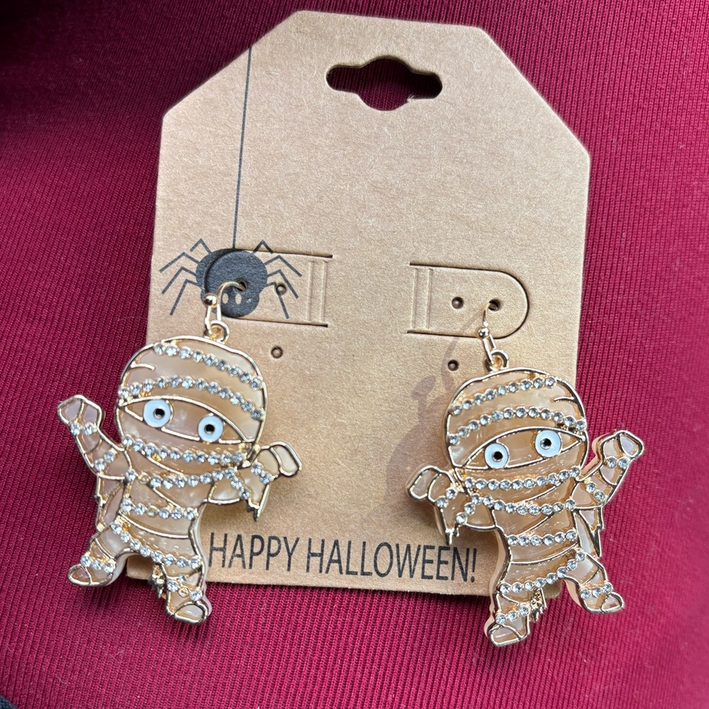 Halloween Mummy Earrings